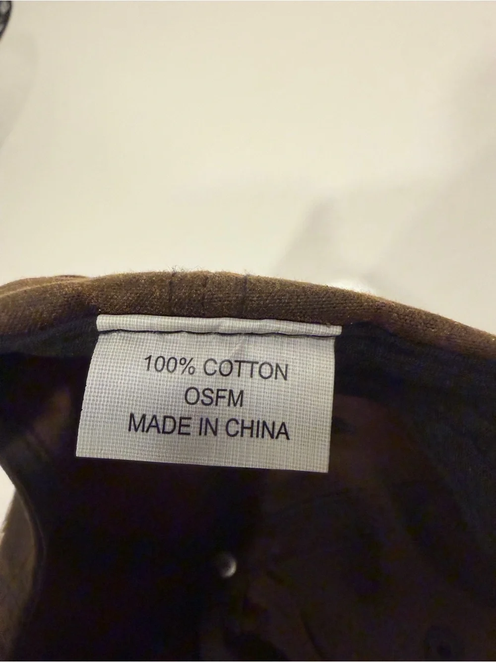 Brown Rope-Trim Baseball Cap